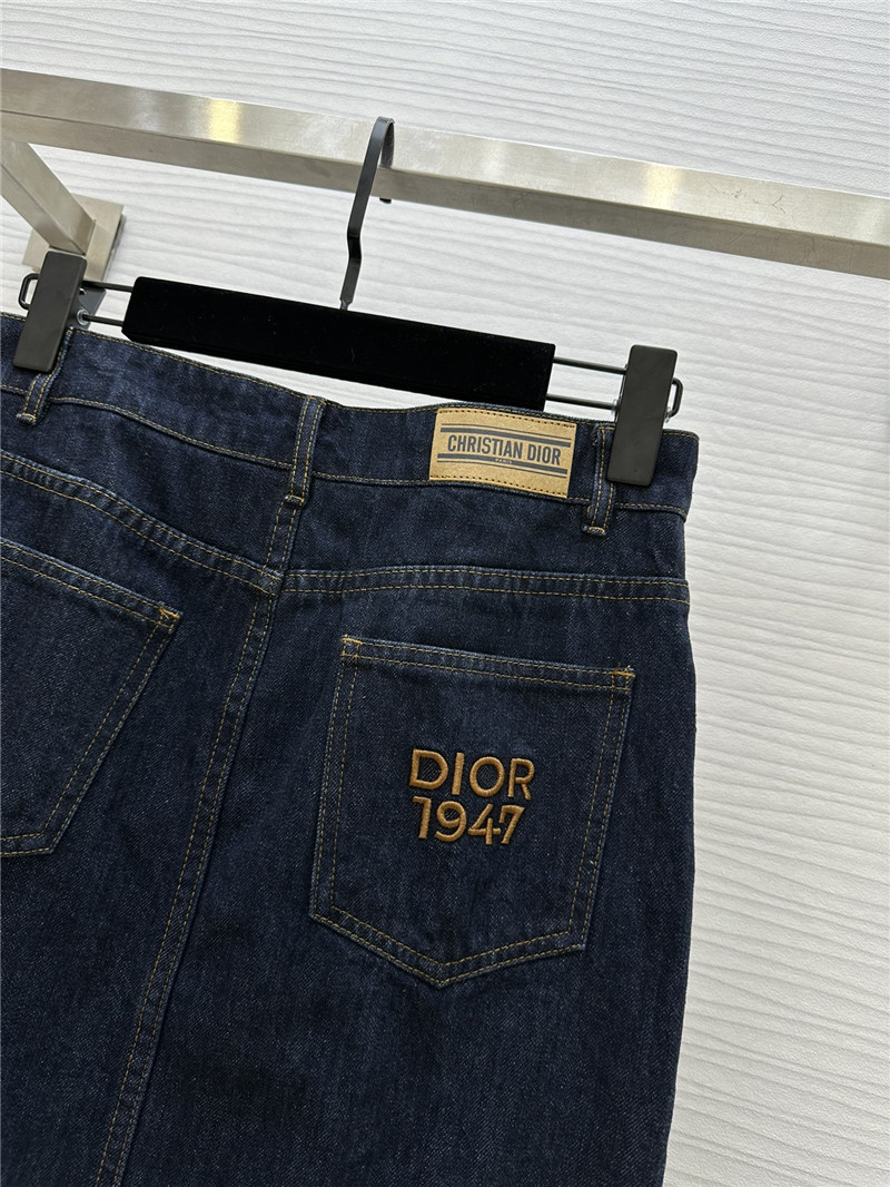 D10r irregular cut slit denim skirt replicas clothes