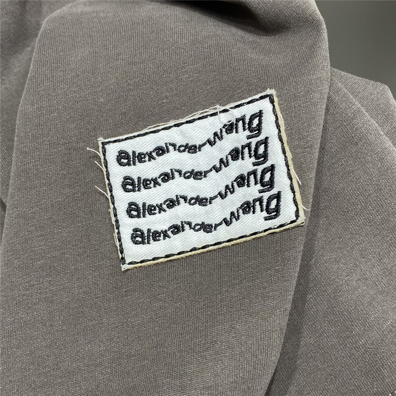 A1exa*der wang letter logo round neck t-shirt replicas clothes