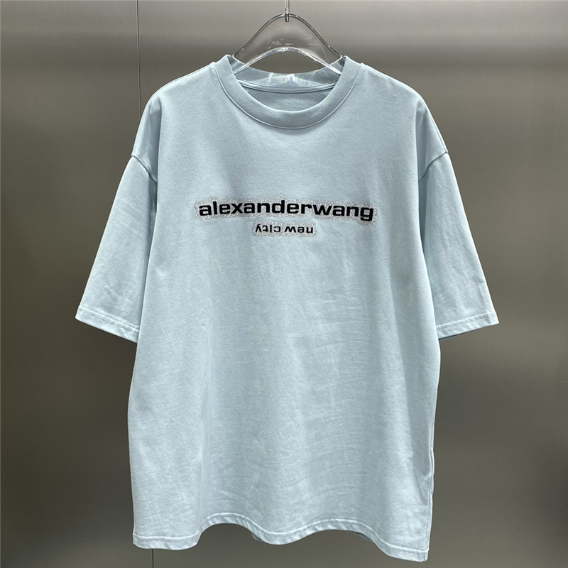 alexander wang letter logo round neck T-shirt replicas clothes