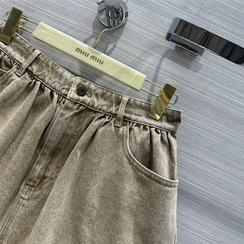 M1um1u denim skirt cheap replica designer clothes