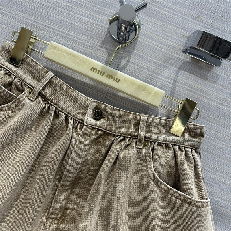 M1um1u denim skirt cheap replica designer clothes