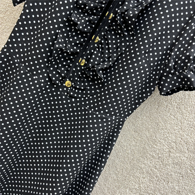 celine ribbon polka dot dress replica designer clothes