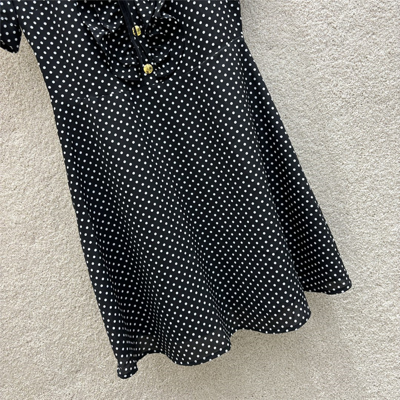 celine ribbon polka dot dress replica designer clothes