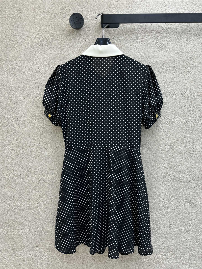 celine ribbon polka dot dress replica designer clothes