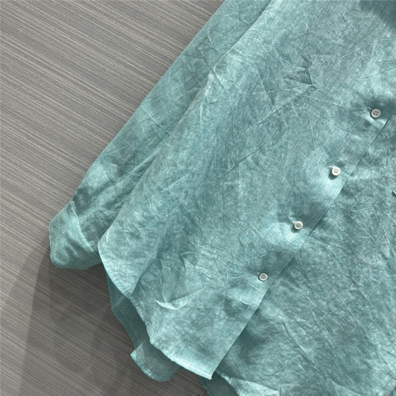 The R0w cotton and linen long shirt replica d&g clothing