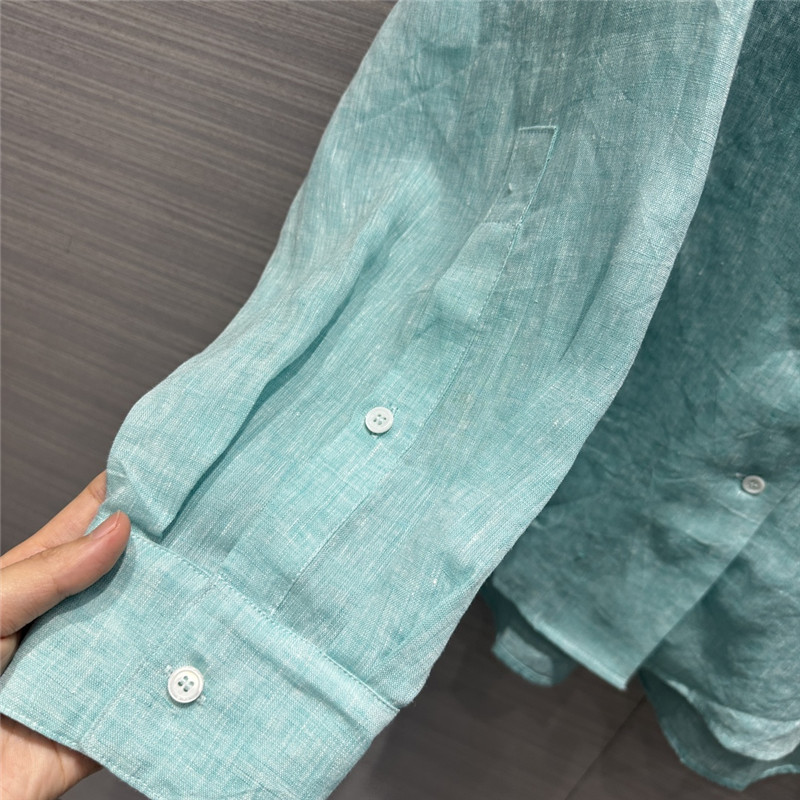 The R0w cotton and linen long shirt replica d&g clothing