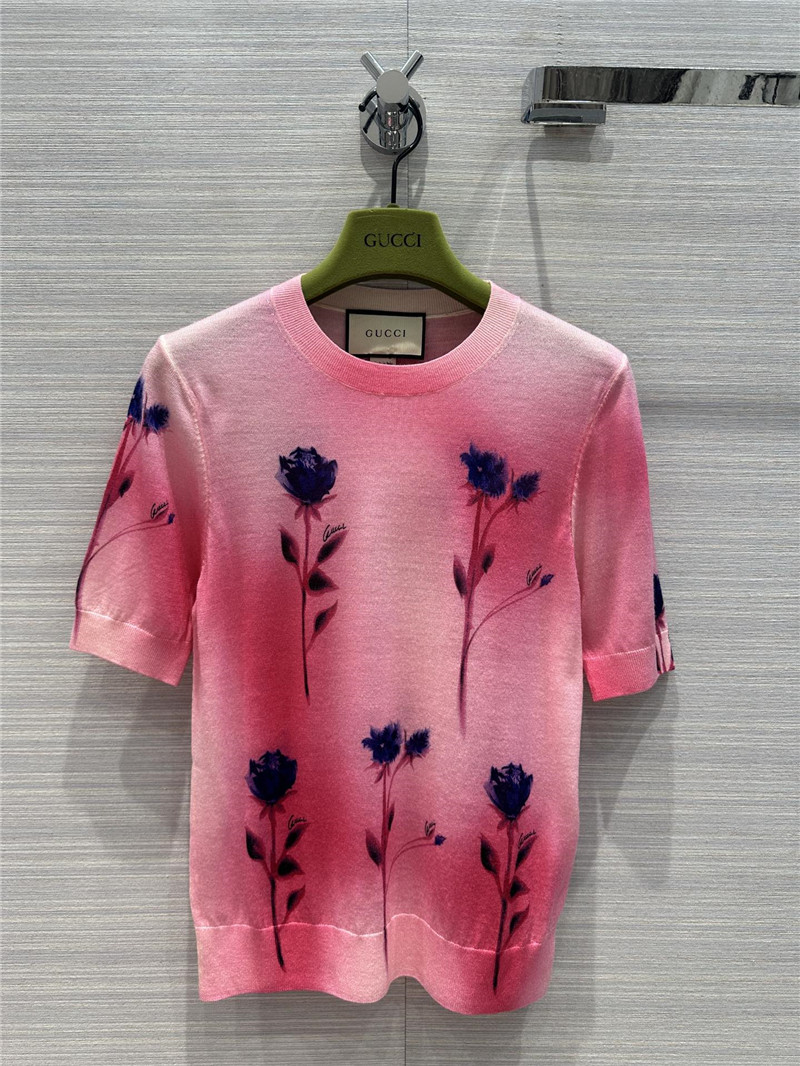 Gucci short sleeve top replicas clothes