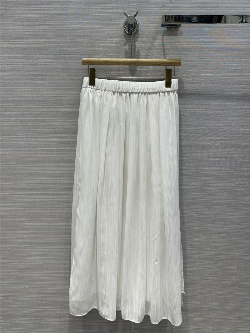 BC silver stripe long skirt replica d&g clothing
