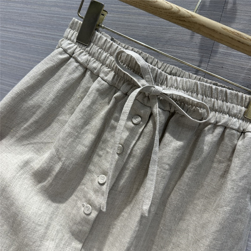 jil sander cotton and linen long skirt replicas clothes