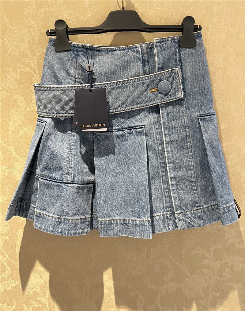 l0vis Vvtt0n lv new denim button skirt replica clothes