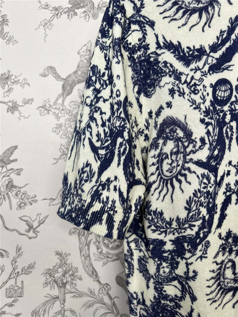 D10r sunflower knitted short sleeves cheap replica designer clothes