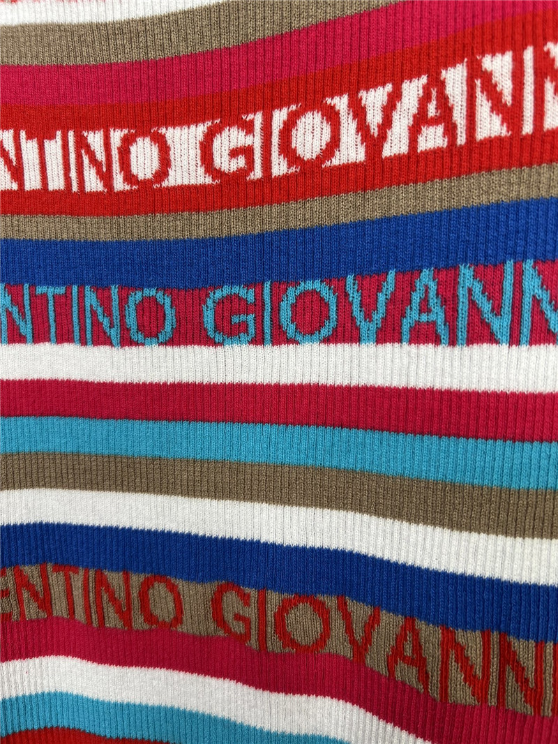 Va1e*ntin0 logo jacquard striped vest
