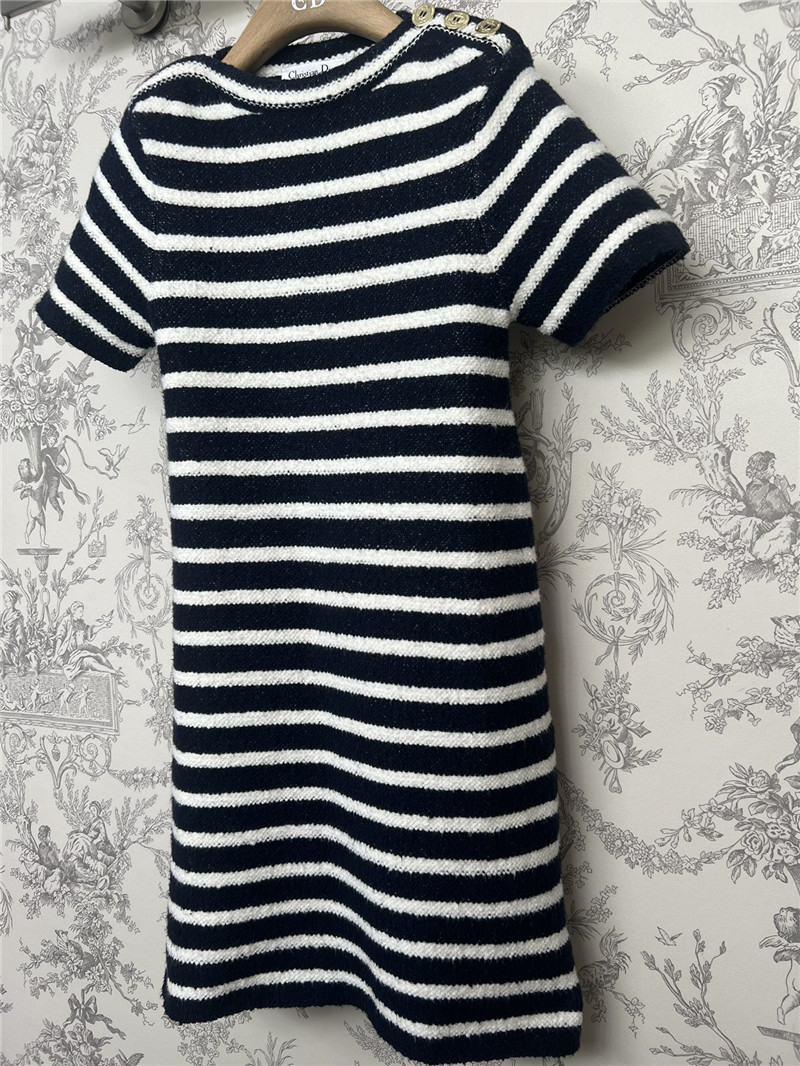 D10r knitted striped dress