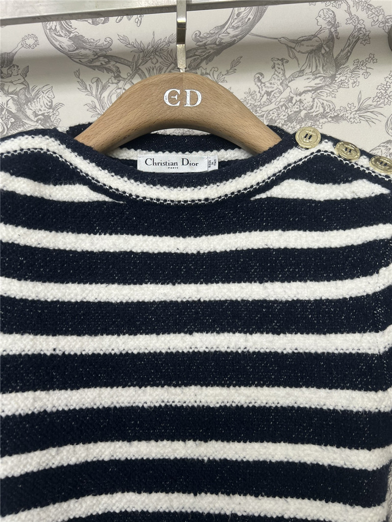 D10r knitted striped dress