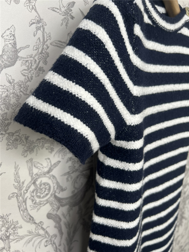 D10r knitted striped dress