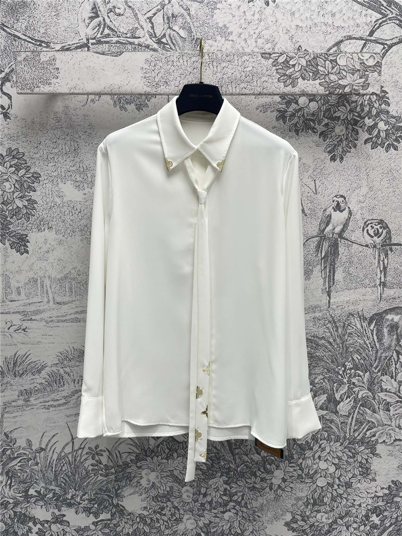 louis vuitton LV lace-up shirt replica designer clothing websites