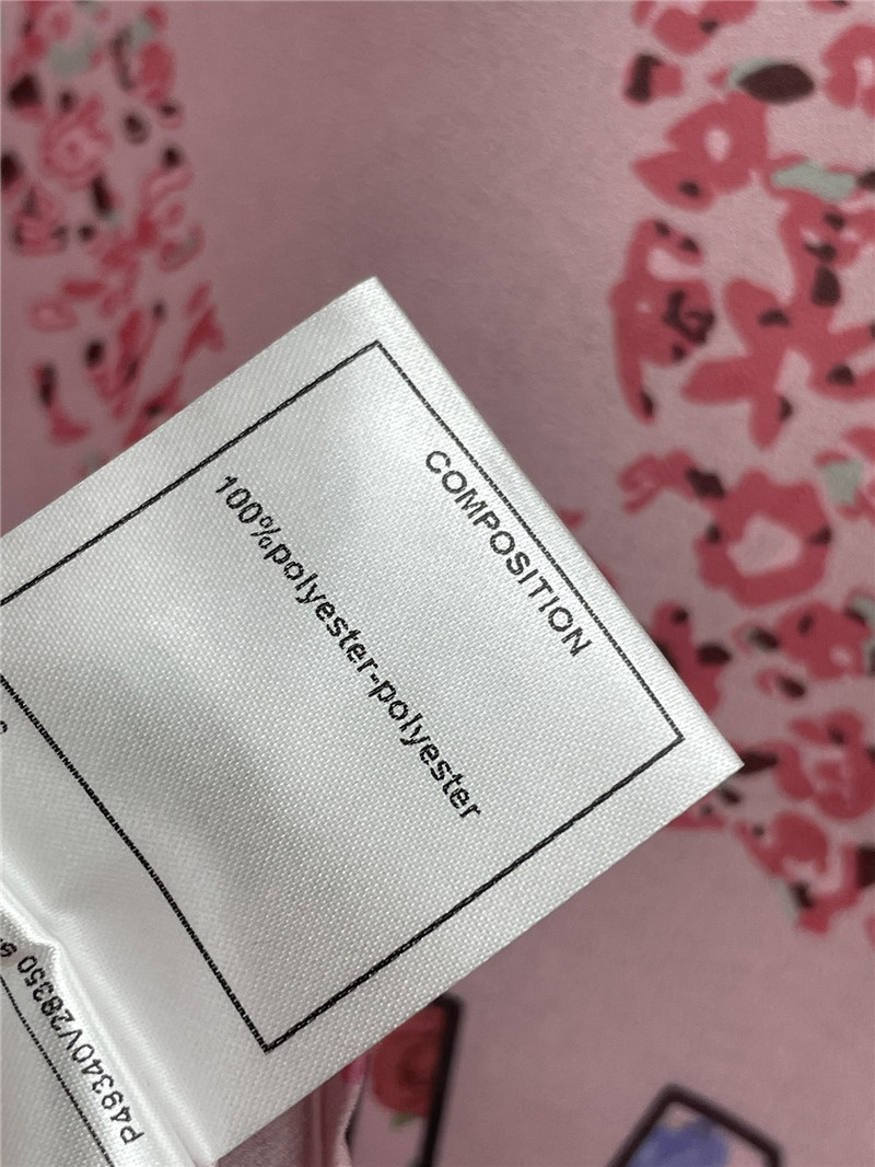 Ch**el full printed see-through shirt replica designer clothes