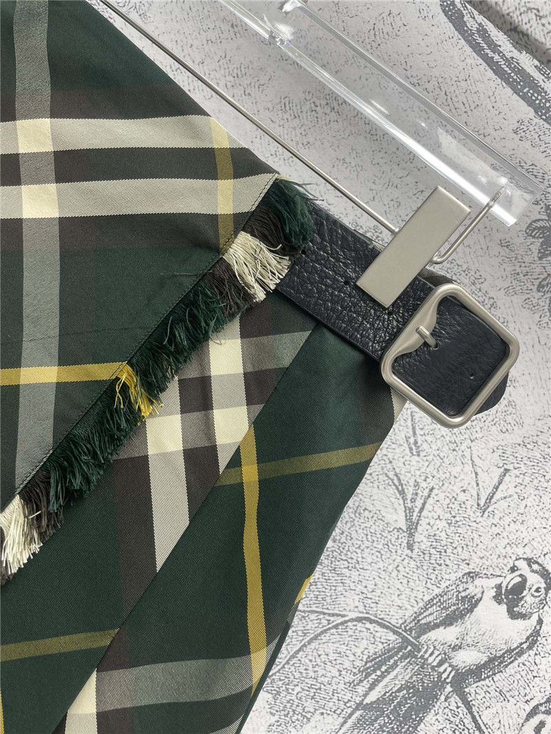 Bv*b*rry plaid fringed skirt replica d&g clothing