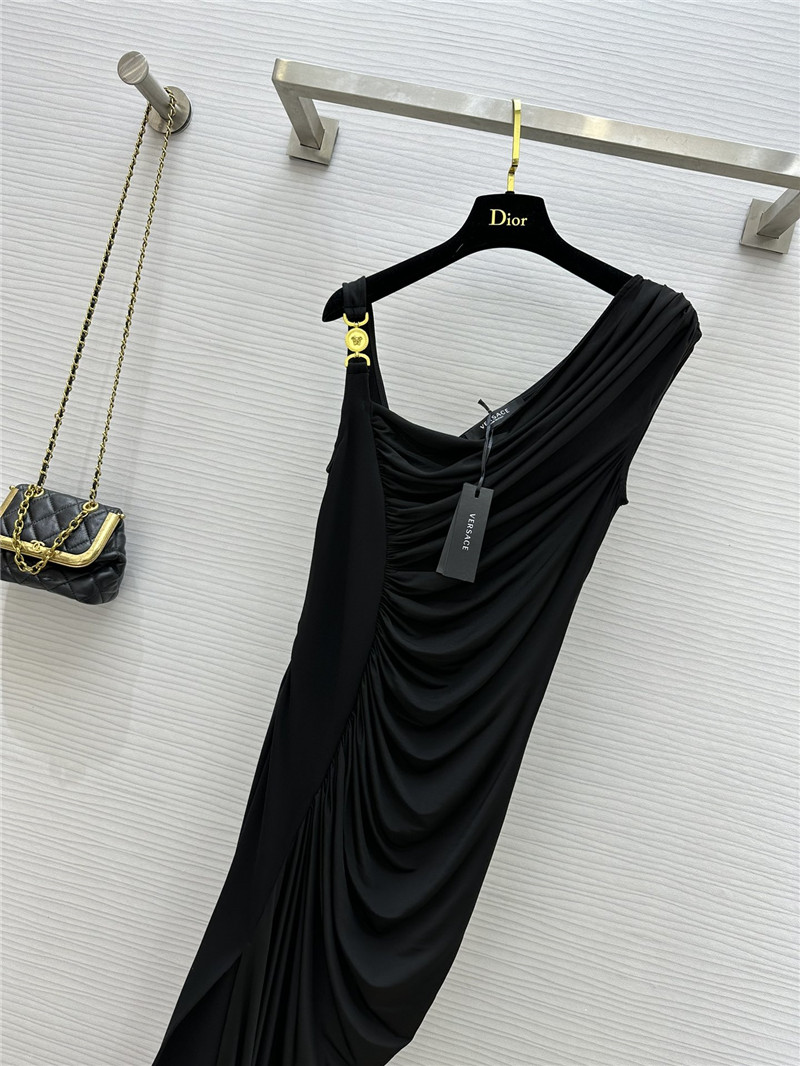 Versace draped long evening dress replica clothing sites
