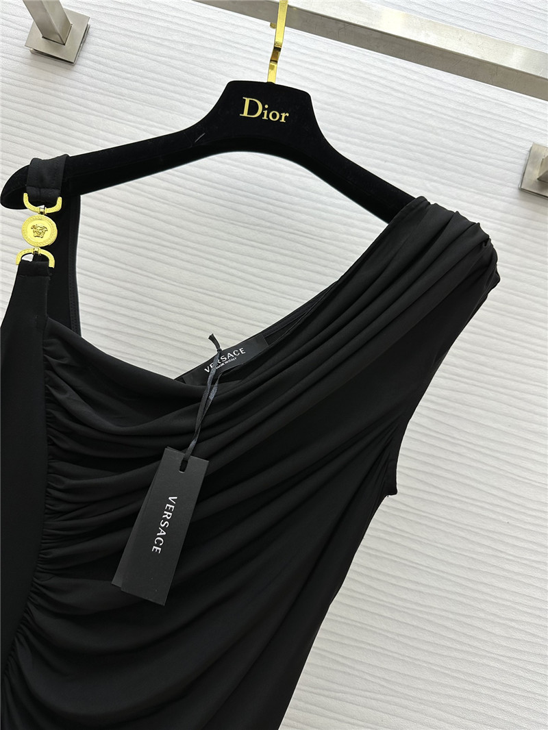 Versace draped long evening dress replica clothing sites