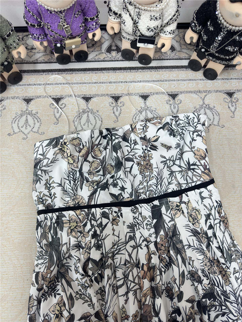 D10r sleeveless a line tube top midi dress replica clothing