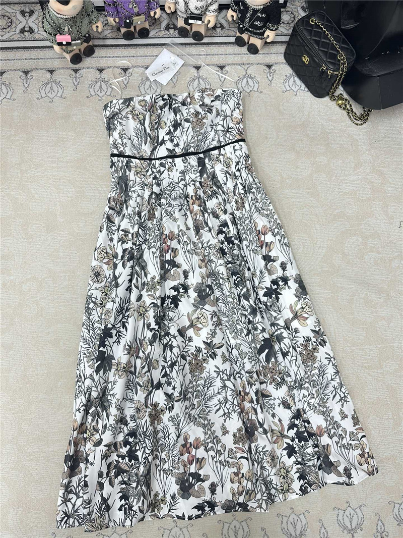 D10r sleeveless a line tube top midi dress replica clothing