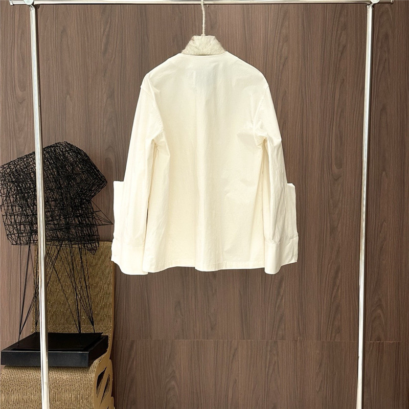 jil sander V-neck double pocket shirt jacket replica clothing