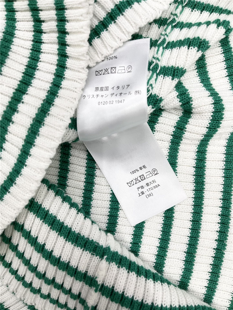 D10r navy neck short sleeve knitted dress replica clothes