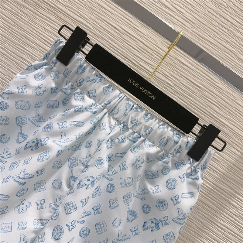 louis vuitton LV lapel shirt + shorts set replica clothing