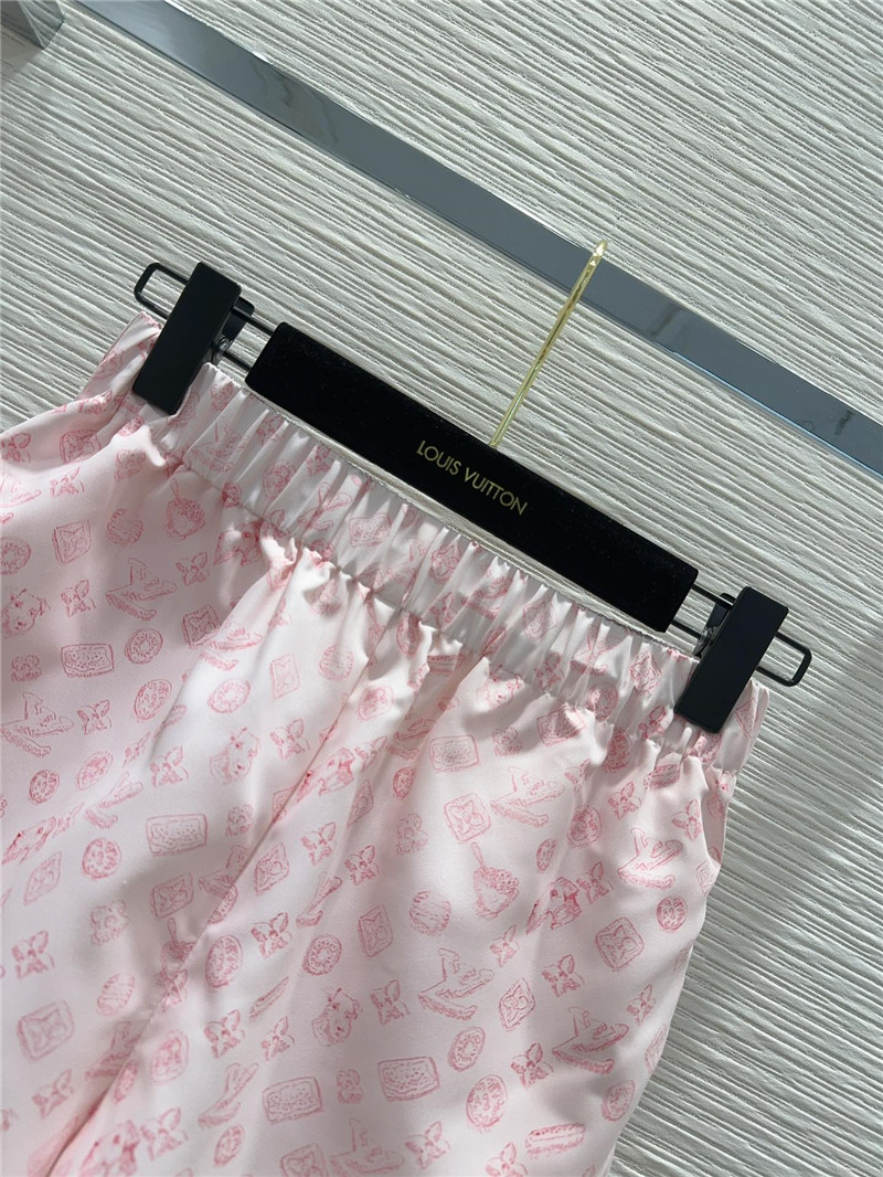 louis vuitton LV lapel shirt + shorts set replica clothing