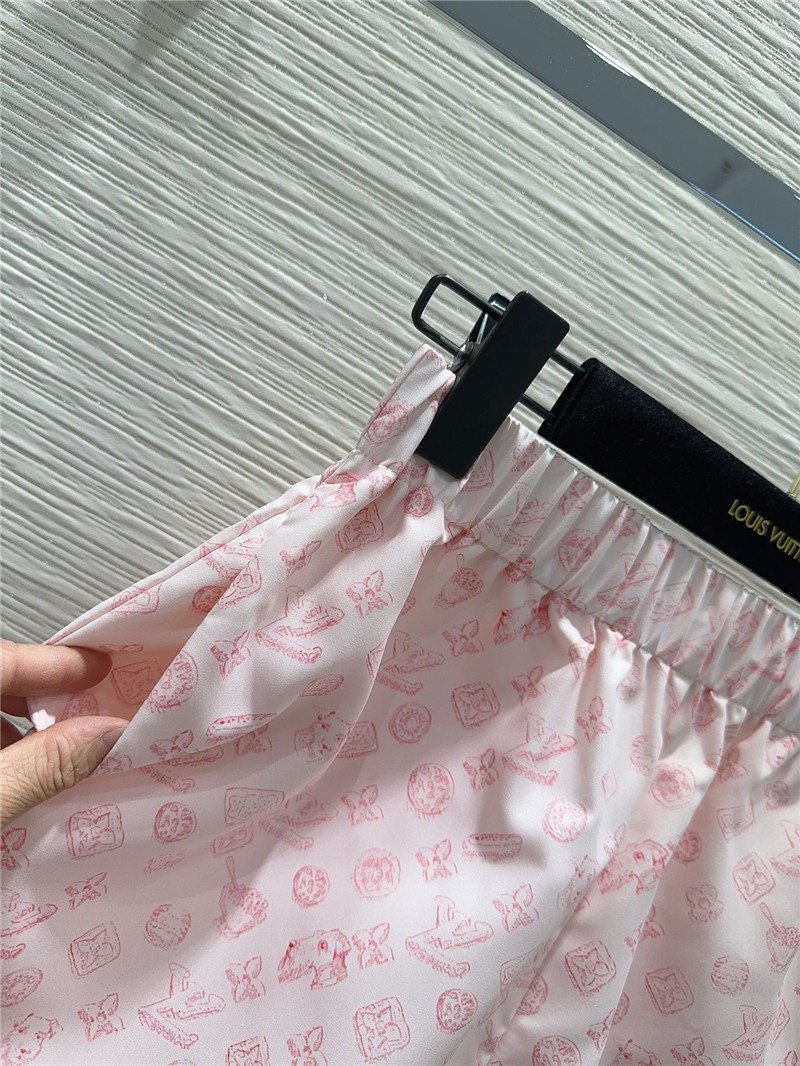 louis vuitton LV lapel shirt + shorts set replica clothing