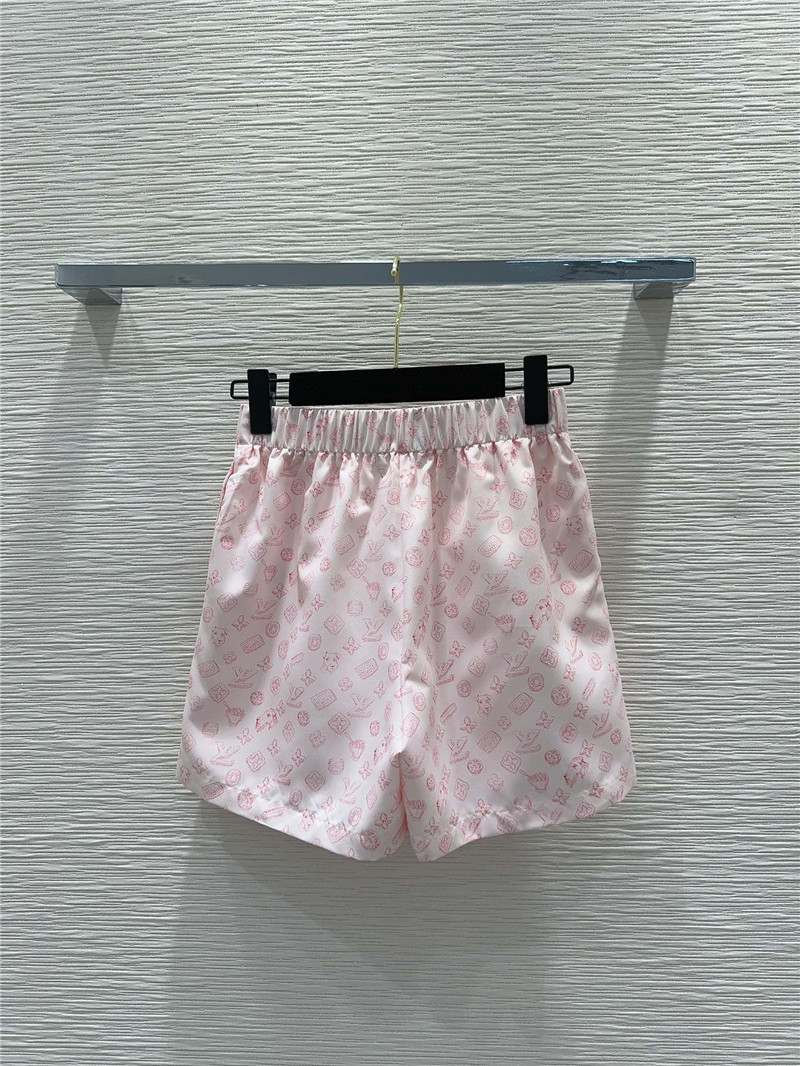 louis vuitton LV lapel shirt + shorts set replica clothing