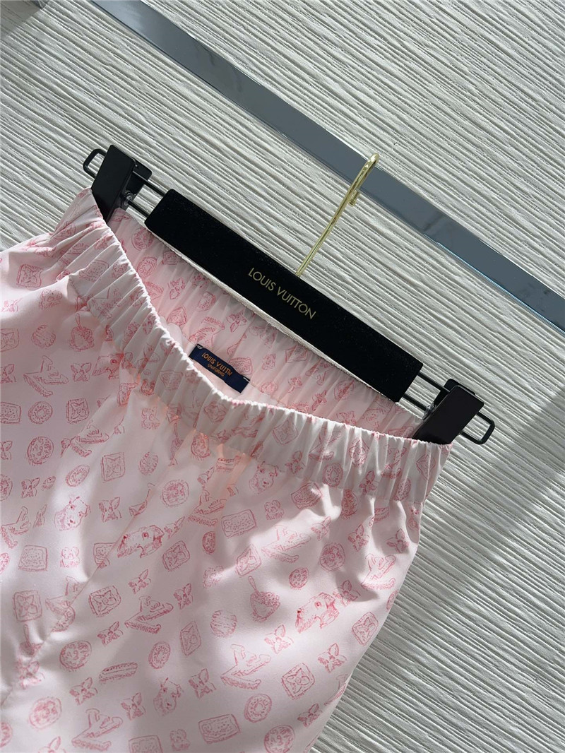 louis vuitton LV lapel shirt + shorts set replica clothing