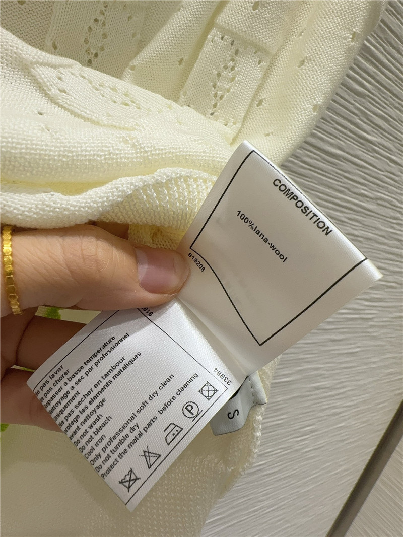 Chanel crew neck sweater sleeveless vest replica designer clothes