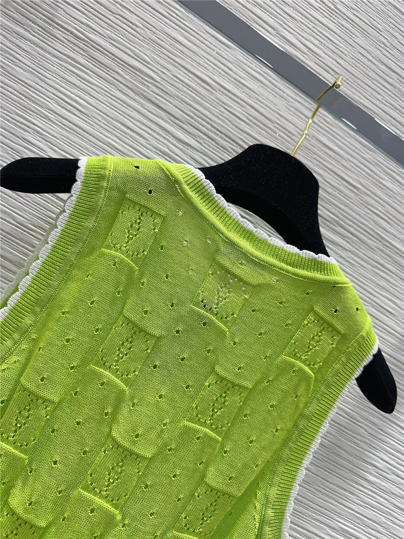Ch**el crew neck sweater sleeveless vest replica designer clothes