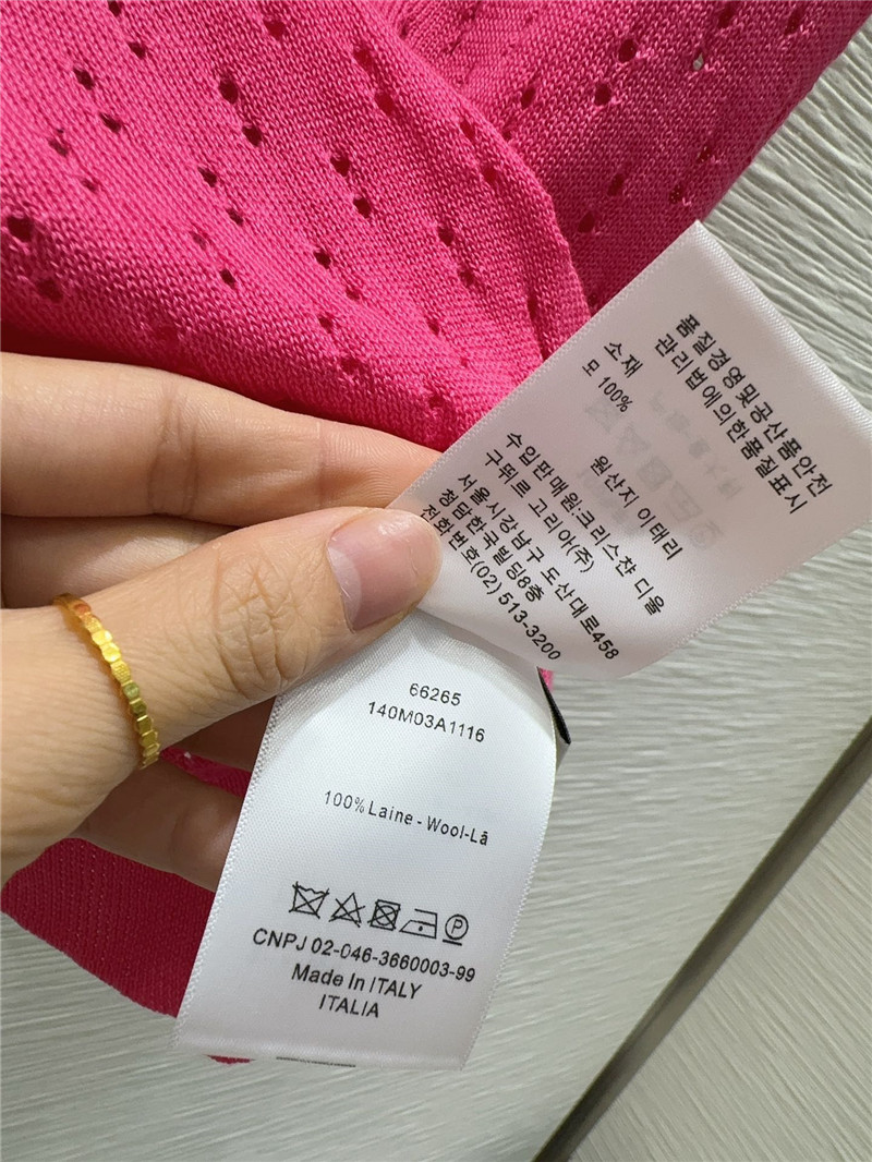 D10r classic lapel short sleeve sweater replica clothing