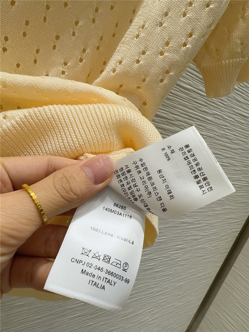 D10r classic lapel short sleeve sweater replica clothing