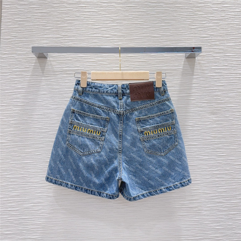 M1um1u denim shorts cheap replica designer clothes