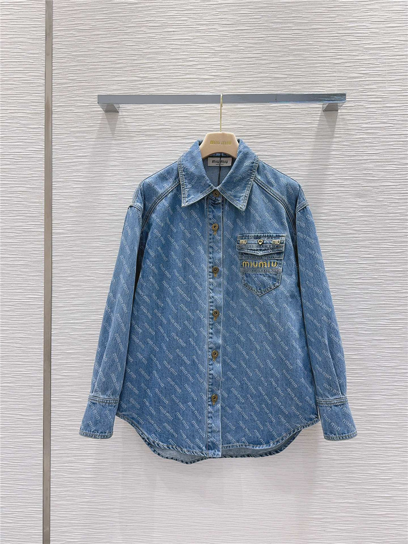 miumiu denim shirt replica designer clothing websites
