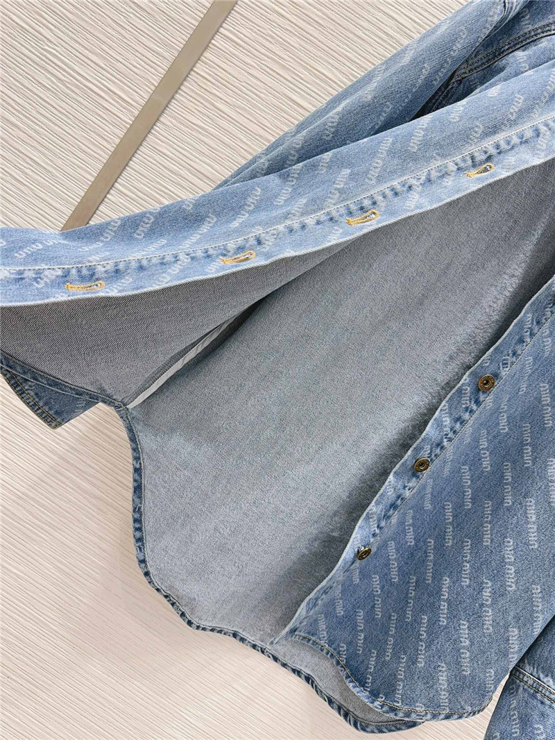 M1um1u denim shirt replica designer clothing websites