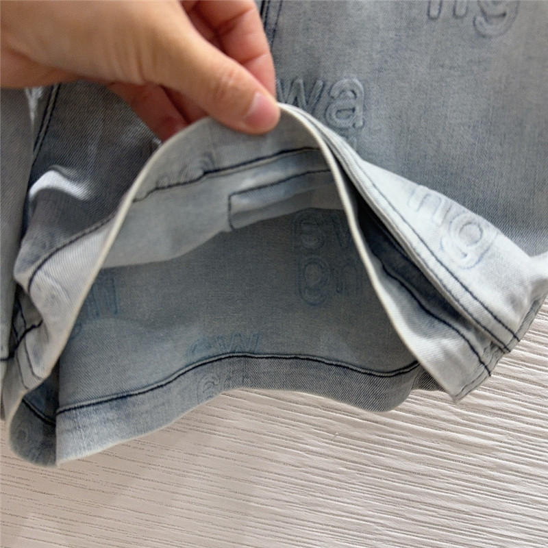 A1exa*der wang denim yeast washed denim suit replica clothes