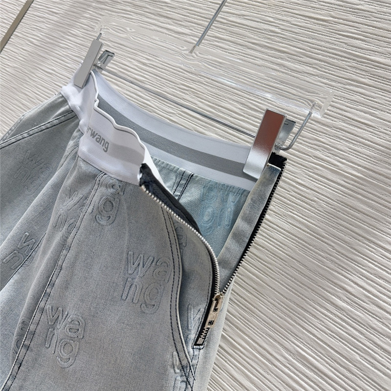 A1exa*der wang denim yeast washed denim suit replica clothes