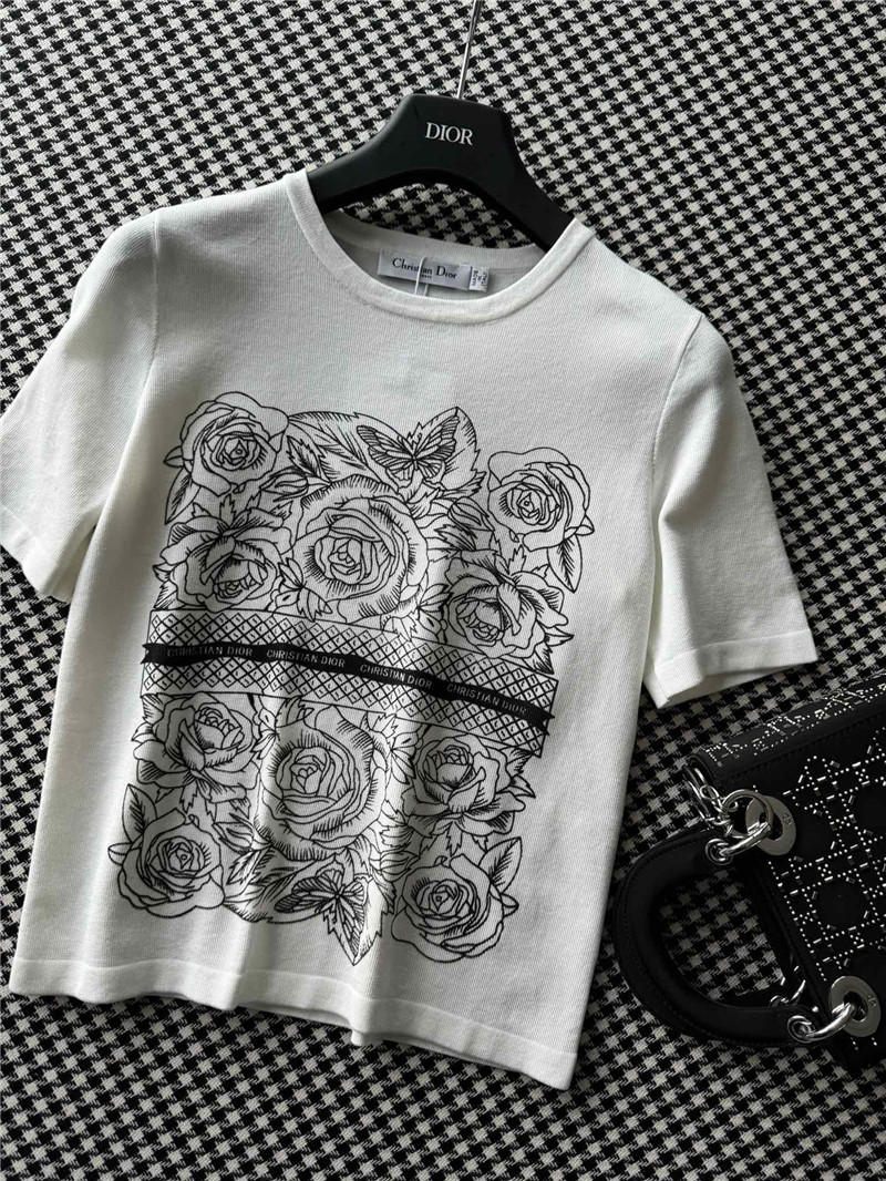 D10r graphic print knitted t-shirt