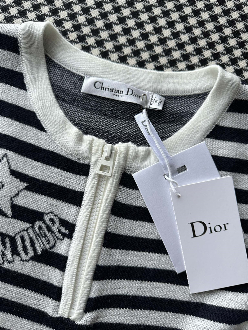 D10r knitted striped vest replicas clothes