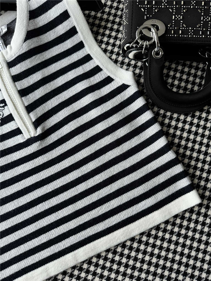 D10r knitted striped vest replicas clothes