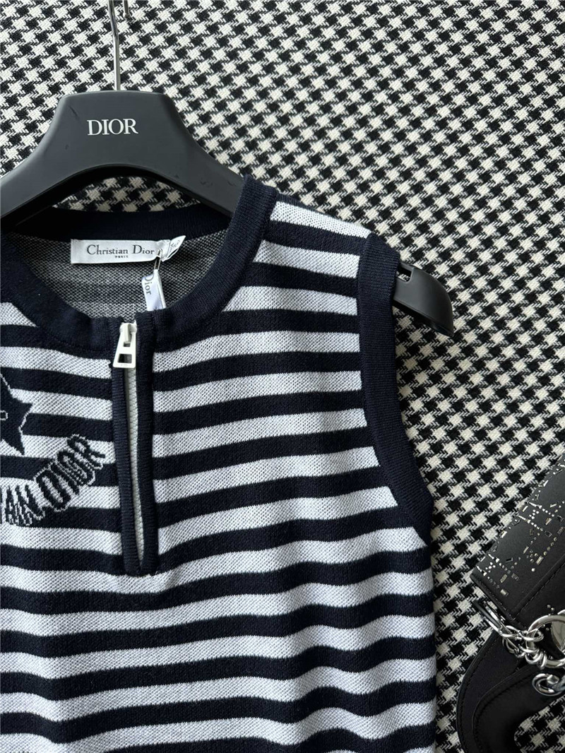 D10r knitted striped vest replicas clothes