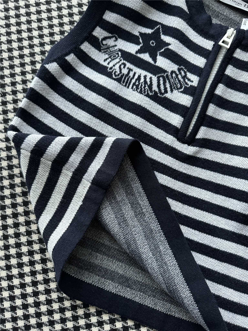 D10r knitted striped vest replicas clothes