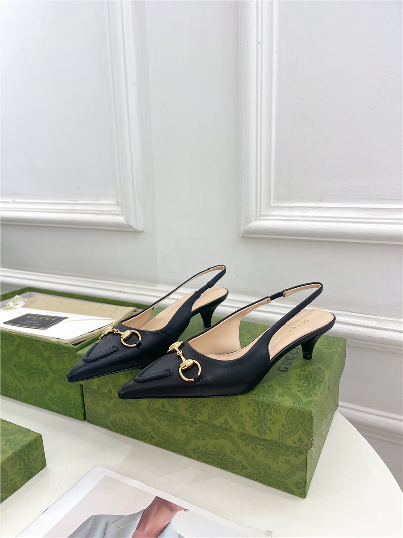 Gucci horsebit slingback pumps replica designer shoes