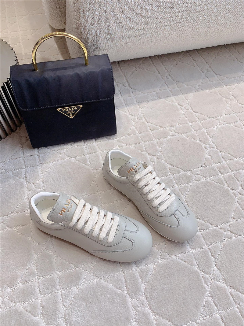 Prada Triangle Logo Sneakers in Gray