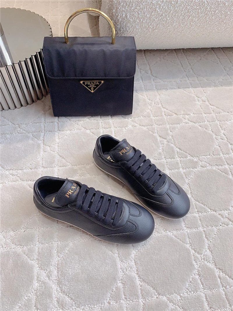 Prada Triangle Logo Sneakers in Black
